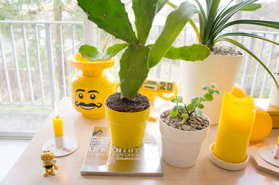 JOELIX.com | Urban Junge Bloggers 1 plant / 3 stylings #urbanjunglebloggers #urbanjungle yellow livingroom