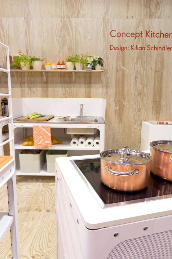 JOELIX.com | Maison et Objet Paris wooden furniture design in wood plywood Concept Kitchen Naber