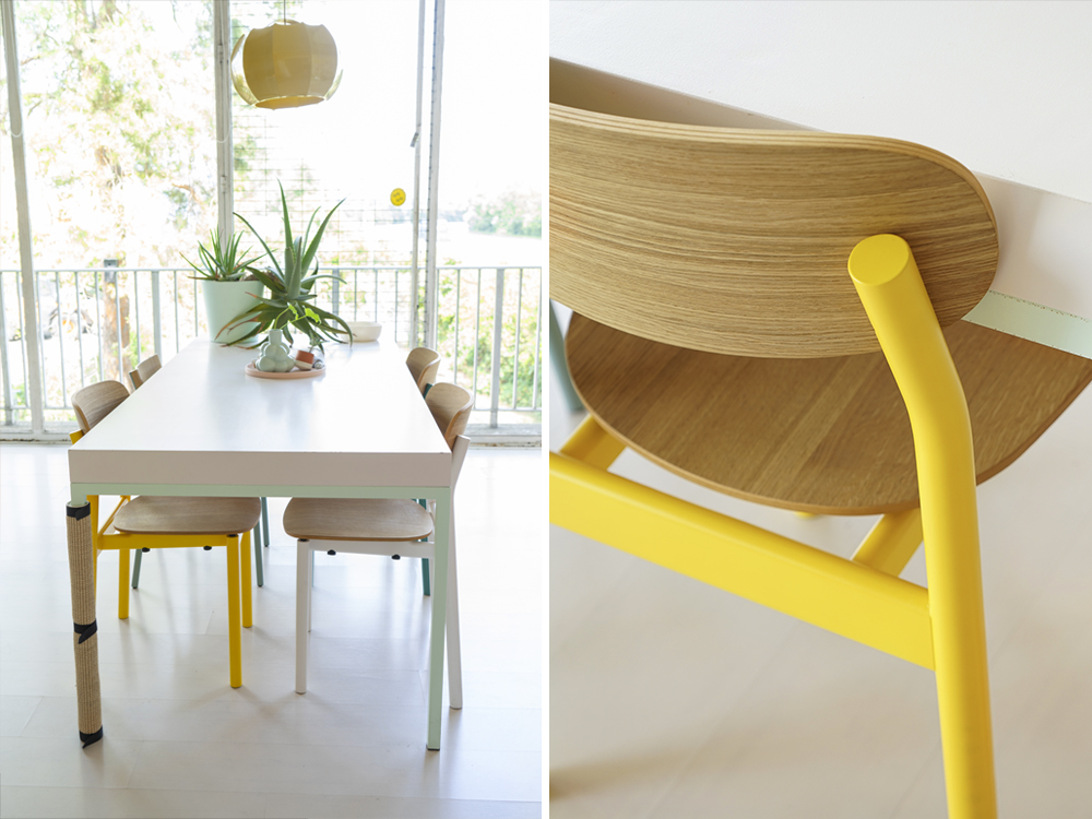 JOELIX.com | Mycs Pryme dining chairs mix and match #yellow #mycs #diningchairs