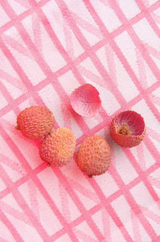 JOELIX.com | Pink Lychees on TextielLab towel