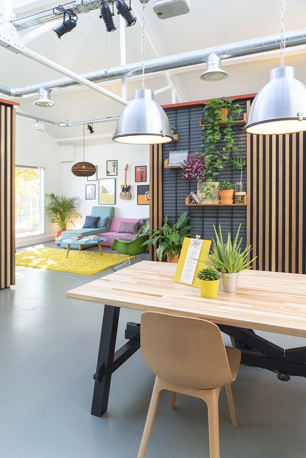 JOELIX.com | Time Work Space co-working audio studio Paris #coworking #colorful #interior #paris