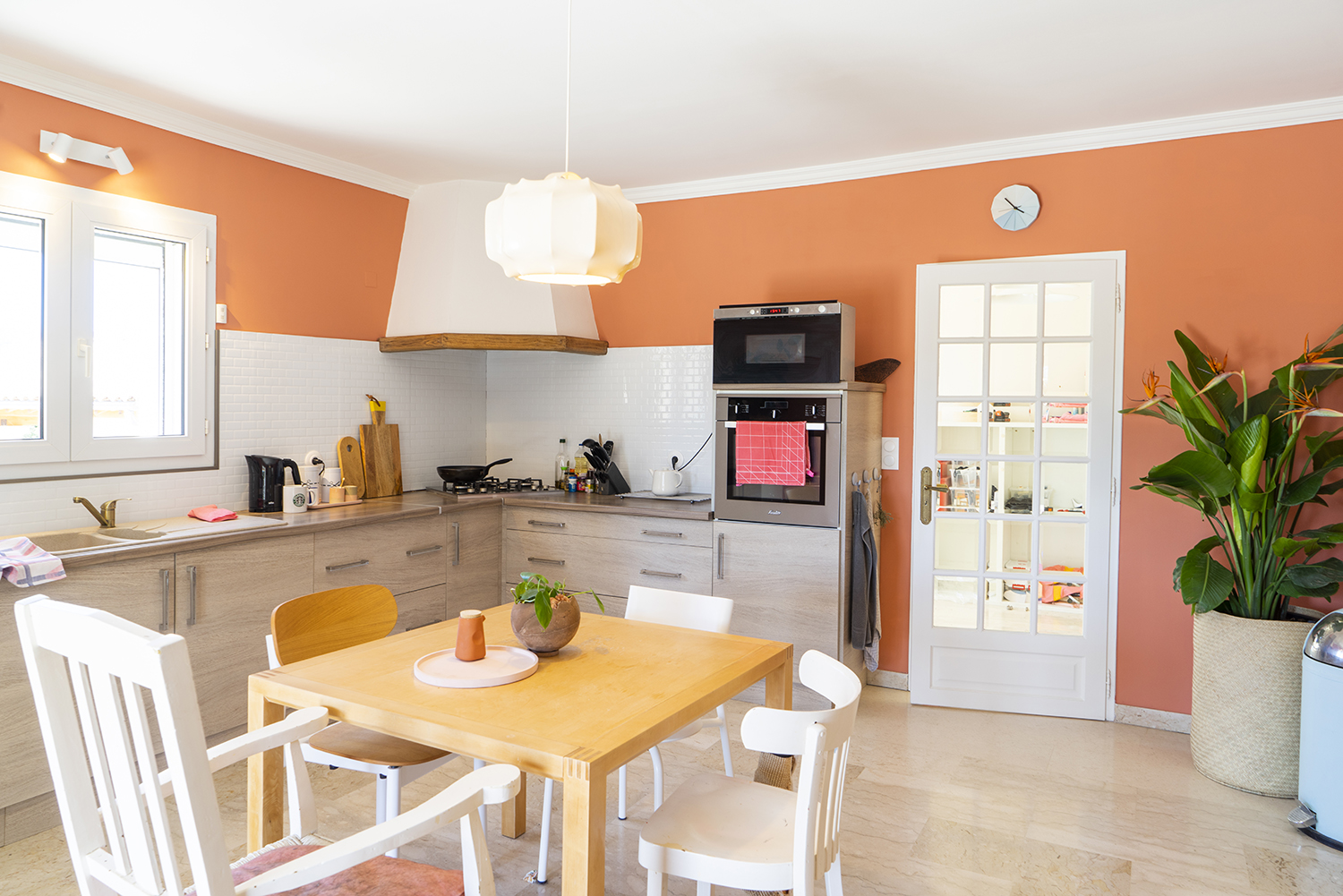 JOELIX.com | painting the kitchen with Blime Coral Brick